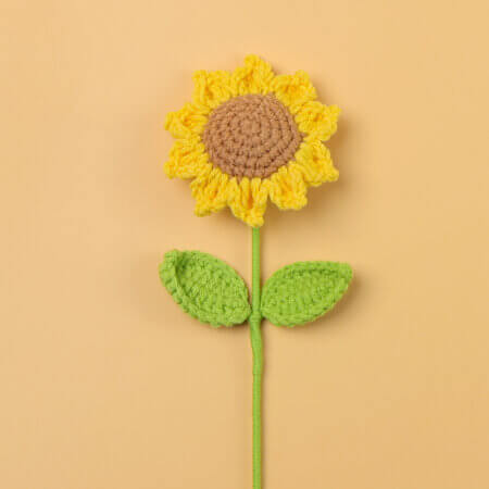 Hand woven - knitted - sunflowers - bouquets - decorations - gifts.