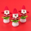 Hand woven - knitted - Santa Claus - potted plants - decorations -01.