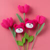 Hand woven - Knitted - Cute Bear - Bouquet - Decorations -01